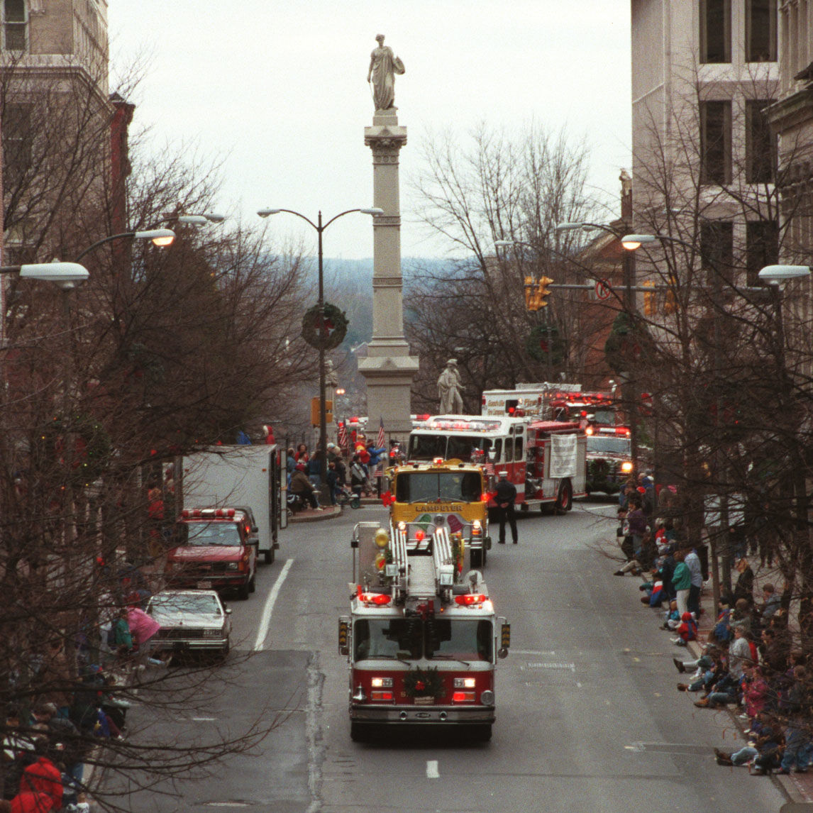 Fire engine parade, 1996